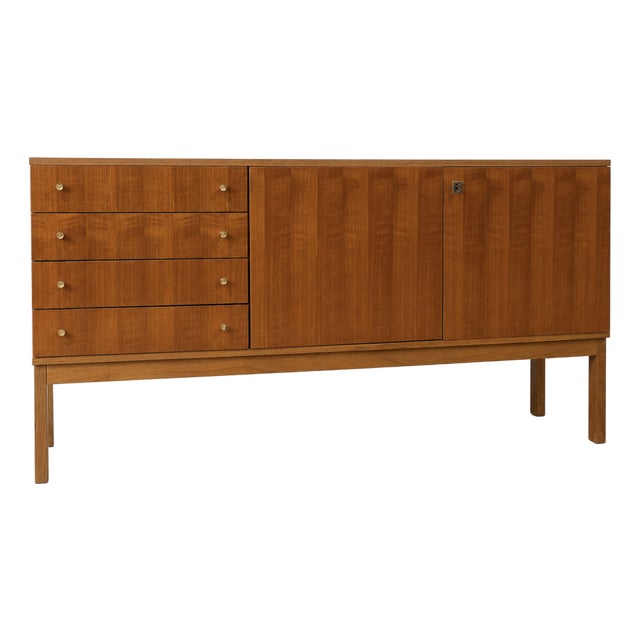 Mid Century Modern Teak Credenza C. 1960’s | Scandinavian Danish Modern Sideboard For Sale
