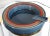 Vintage Baldelli Ceramic Cigar Ashtray in Stone Blue With Orange Accents For Sale In Providence - Image 6 of 6