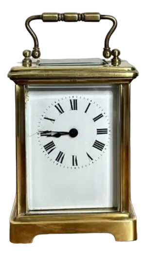 Antique Victorian Brass Carriage Clock, 1890s