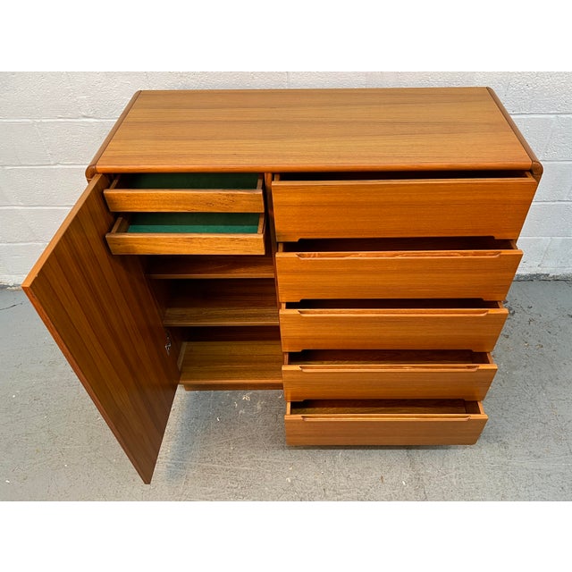 Mid-Century Teak Gentleman's Chest by the Sun Cabinet Co LTD For Sale - Image 9 of 18