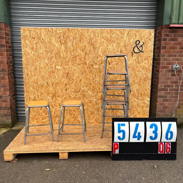 French Grey Stacking Stools from Mullca, 1960s For Sale - Image 3 of 3