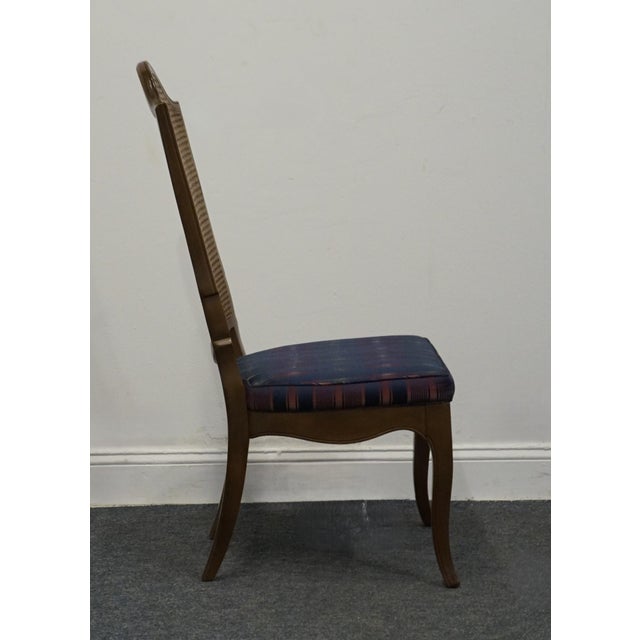 Wood Drexel Heritage French Accent Collection Cane Back Dining Side Chair For Sale - Image 7 of 9