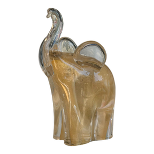 Mid Century Modern Murano Italian Art Glass Elephant Sculpture
