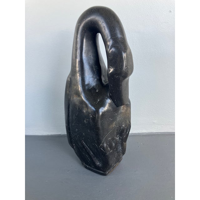 Black Rare Large Shona Sculpture Attributed to Jonathan Mhondorohuma For Sale - Image 8 of 17