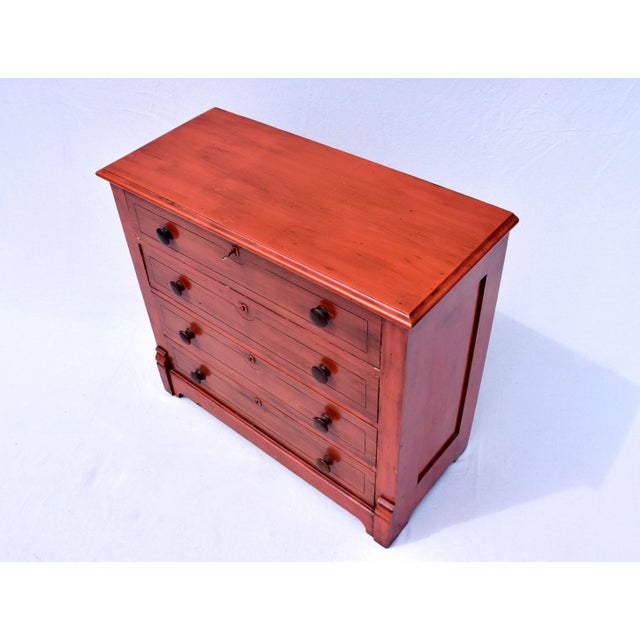 Mid 19th Century 19th C. American Pine Red Cottage Dresser For Sale - Image 5 of 15