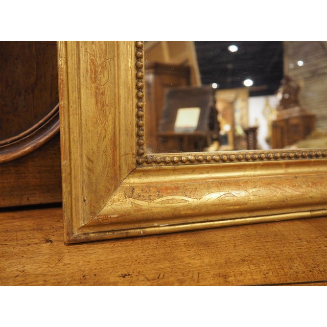Wood Petite French Giltwood Louis Philippe Style Mirror, Circa 1870 For Sale - Image 7 of 18