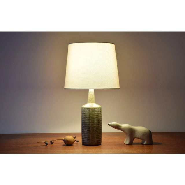 Mid-century table lamp from Danish Palshus including lampshade. The lamp was designed by Per Linnemann-Schmidt and made...