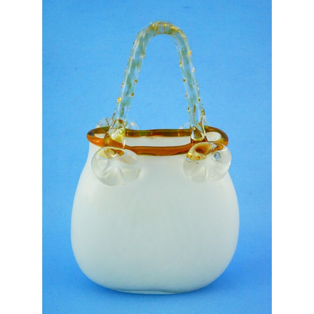 20th Century Glass Bag-Shaped Vase Sculpture by K I Bleikristall, Germany, 1970s For Sale - Image 8 of 18