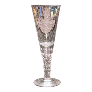 18th C Baroque Style German G. Von Gundlach Armorial Beer /Goblet/Kelchglas