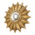 Vintage Sunburst Mirror in Gold Leaf Resin, 1960s For Sale - Image 17 of 18
