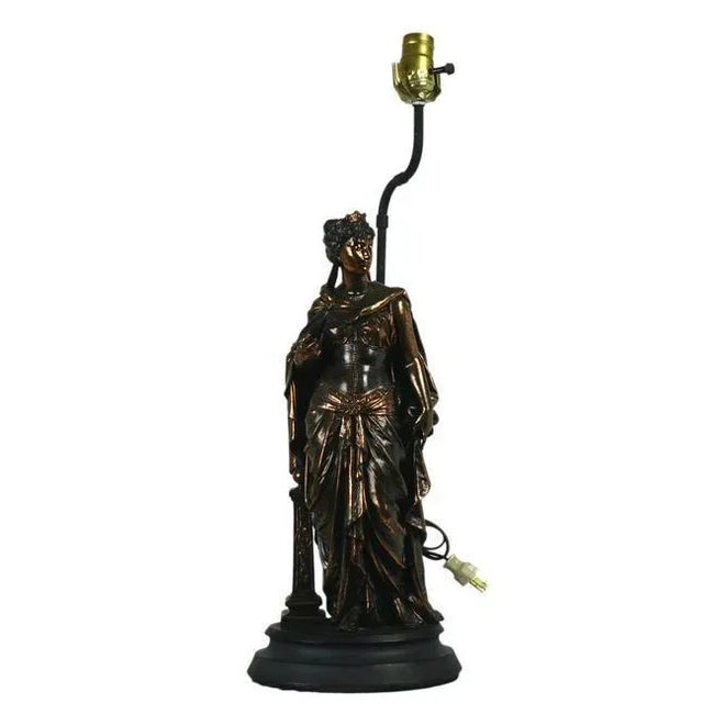 1960s European Bronze Table Lamp For Sale - Image 6 of 6
