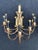 1960s Pair of Gilt Iron Sconces With Black Candle Covers For Sale - Image 5 of 13