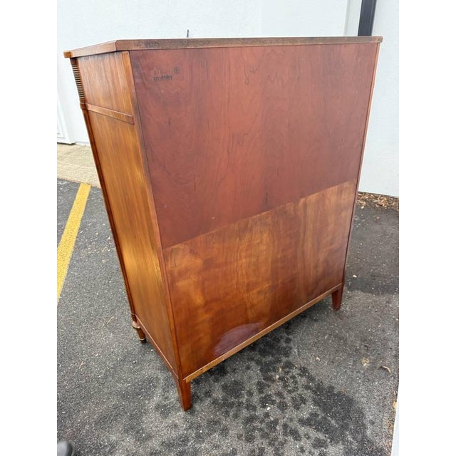 Late 20th Century Kindel Louis XVI French Regency Style Belvedere Dresser With Tambour For Sale - Image 14 of 18