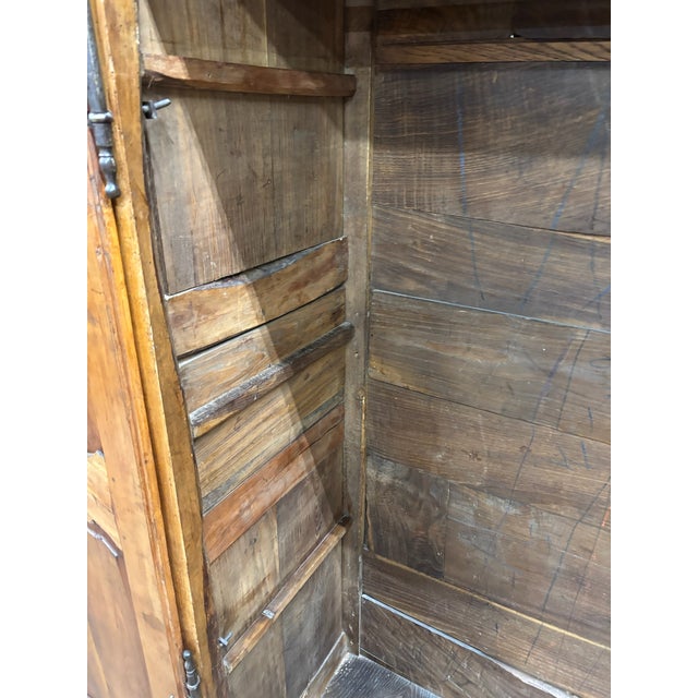 Antique 19th Century French Provincial Louis XV Style Carved Armoire With Key For Sale - Image 18 of 18