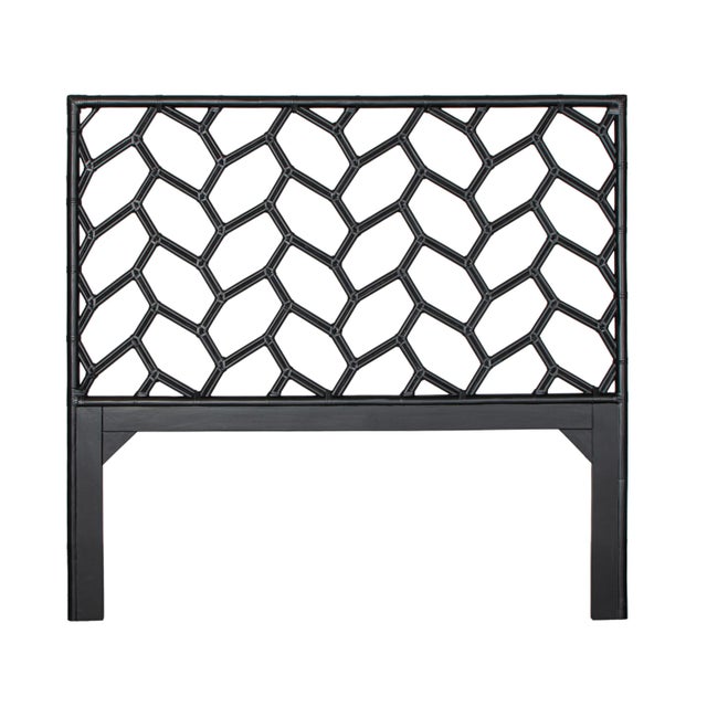 Not Yet Made - Made To Order Silas Standard Bed Queen - Black For Sale - Image 5 of 12