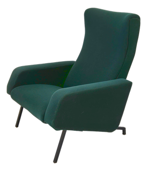 Vintage Trelax Chair in Jersey and Metal by Pierre Guariche for Meurop, 1960s