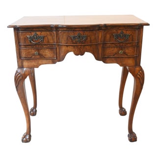 English Queen Anne Lowboy Chest in Walnut, 1890s For Sale