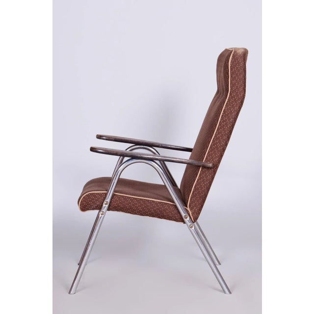 Metal Bauhaus Armchair in Chome-Plated Steel, 1940s For Sale - Image 7 of 9