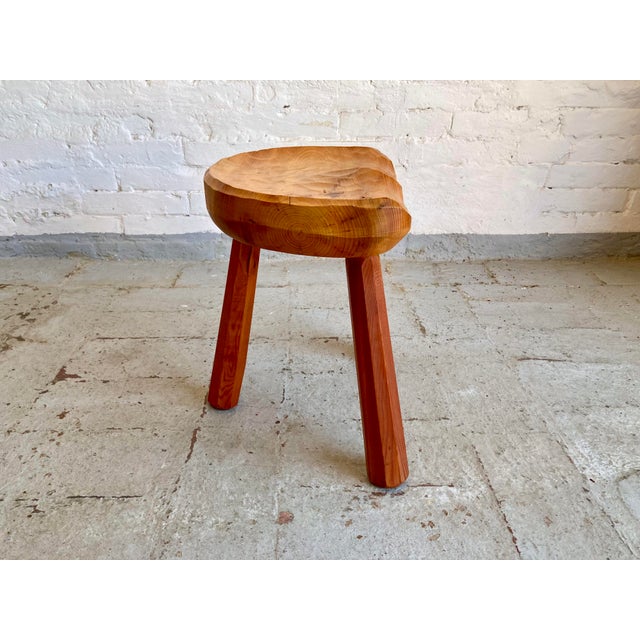 Primitive Style Tripod Stools, 1960s, Set of 4 For Sale - Image 12 of 18