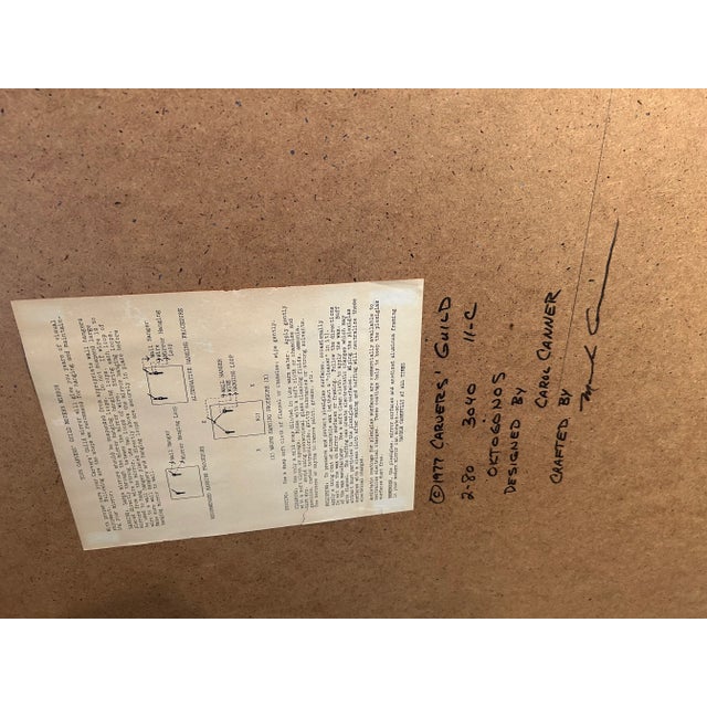 Large Bevelled Carvers Guild Octagonal Wall Mirror For Sale - Image 12 of 12