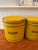 Early 20th Century Bright Yellow Enamel Flour, Sugar, Coffee & Tea Kitchen Canisters – Set of 4 For Sale - Image 15 of 17