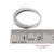 14k 585 Solid White Gold Side Engraving Milgrain Natural Diamond Band Ring, Size 6 For Sale - Image 12 of 13