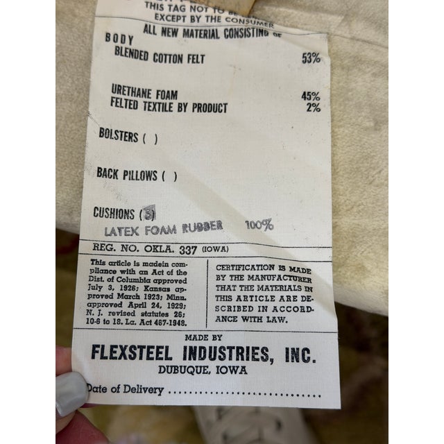 Textile 1950s Hollywood Regency Curved Velvet Sofa For Sale - Image 7 of 7