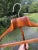 Brown Rare Mid 20th Century Modern Italian Dovetail Wooden Hanger W/ Pole Fratelli Reguitti For Sale - Image 8 of 18
