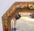 Gold Large Vintage Mid Century Red Column Gold Gilt Beveled Glass Hanging Wall Mirror For Sale - Image 8 of 11