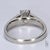Contemporary Platinum Cathedral-Style Solitaire Ring - Size 5.75 For Sale - Image 3 of 6