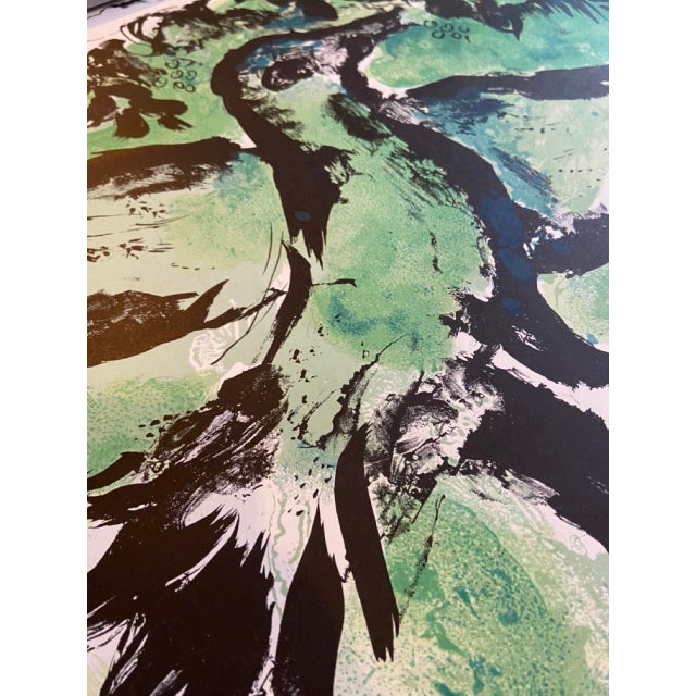 Original The Green Bird Lithographic Exhibition Poster after