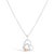 Adorn your neckline with the delicate allure of this double heart pendant, masterfully crafted from .925 sterling silver...