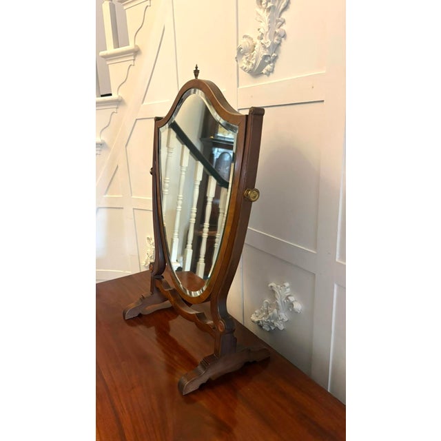 Antique Edwardian Mahogany Dressing Table Vanity Mirror, 1900 For Sale - Image 4 of 13