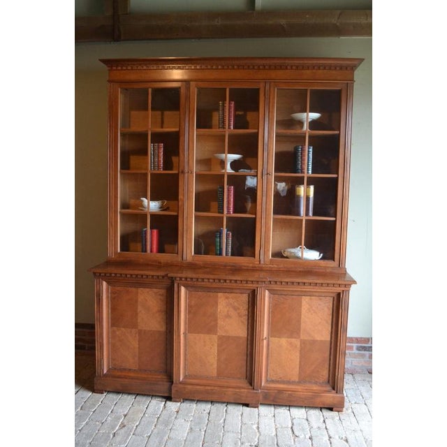 Antique Mahogany Display Bookcase For Sale - Image 9 of 11