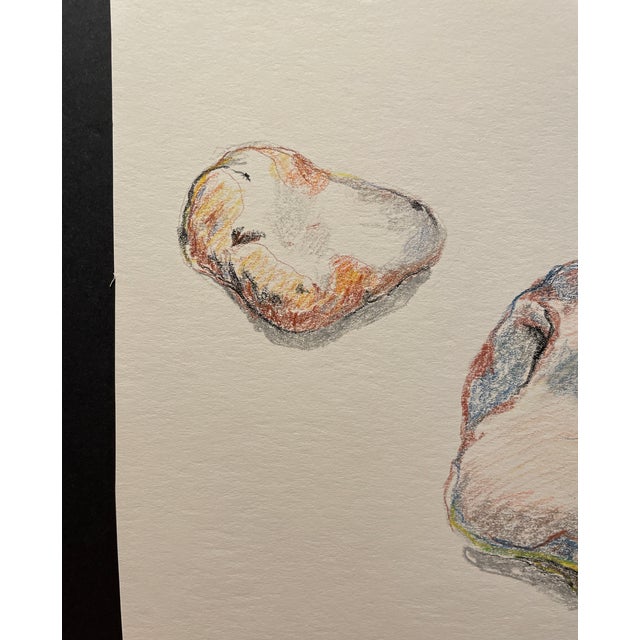 Contemporary 1967 Neil Meitzler Stone Still Life Drawing For Sale - Image 3 of 4