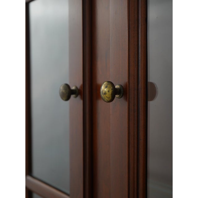 Lexington Country Cherry China Cabinet Hutch For Sale - Image 10 of 18