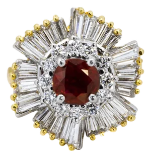 Late 20th Century 18k Ruby Ring, Size 5