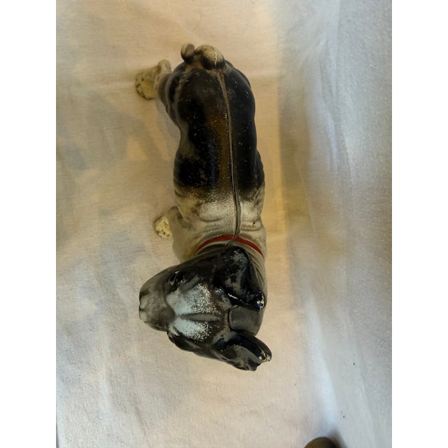 Black Large Cast Iron Hubley Boston Terrier For Sale - Image 8 of 11