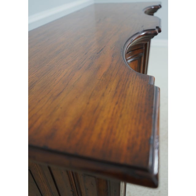 Wood Theodore Alexander Inlaid Oak Continental Credenza For Sale - Image 7 of 18