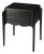 Wilshire 22 in. W Rectangular Wood 2 Drawer End Table, Black Licorice For Sale