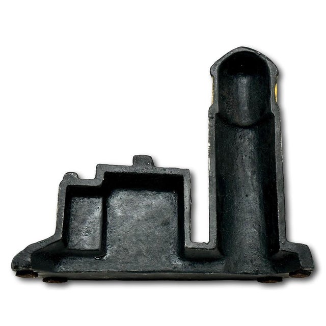 Excellent Antique American Cast Iron New England Cape Cod Lighthouse & Salt Box Cottage Doorstop Circa 1920s For Sale - Image 15 of 18