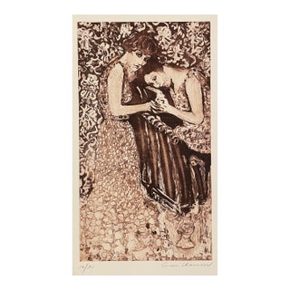 1995 Ann Chernow Dreamers Cloth Aquatint For Sale