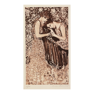 1995 Ann Chernow Dreamers Cloth Aquatint