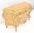 Carved Scrolls Decorated Painted French Bombay Style 3 Drawers Console Dresser For Sale - Image 10 of 12