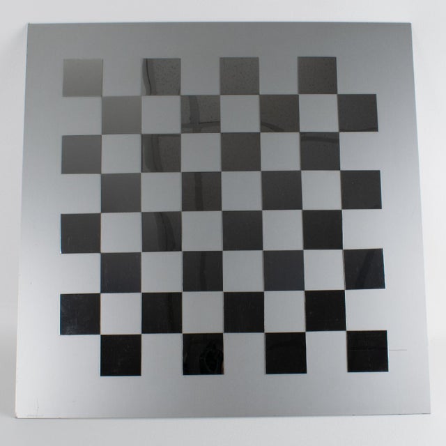 Michel Dumas for Roche Bobois Plexiglass and Aluminum Chess Game Set, Circa 1970 For Sale - Image 12 of 18