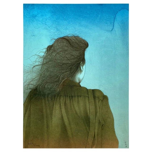 Bruno Bruni, Solitudine, 1980s, Lithograph For Sale