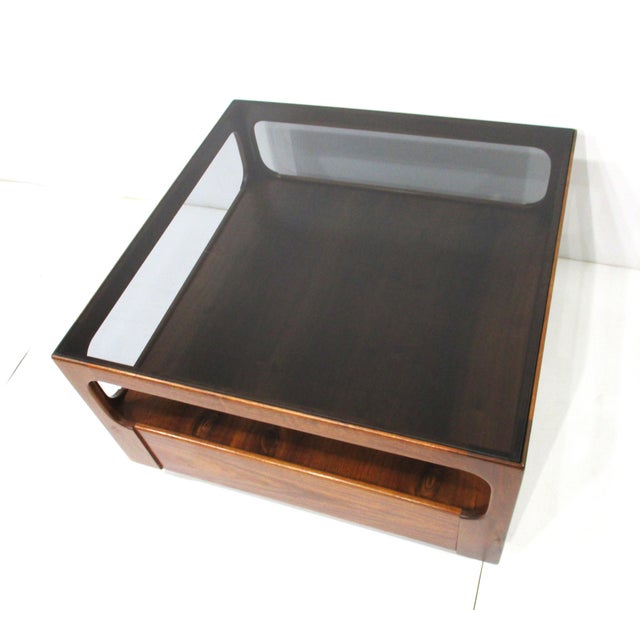Mid 20th Century Walnut Mid Century Coffee Table by Josef Otmar in the Style of Niels Moller (A) For Sale - Image 5 of 10