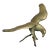 Vintage Solid Brass Faux Bois Eagle Sculpture For Sale