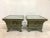 Metal Side Tables With Antiqued Mirror Tops - a Pair For Sale - Image 11 of 11