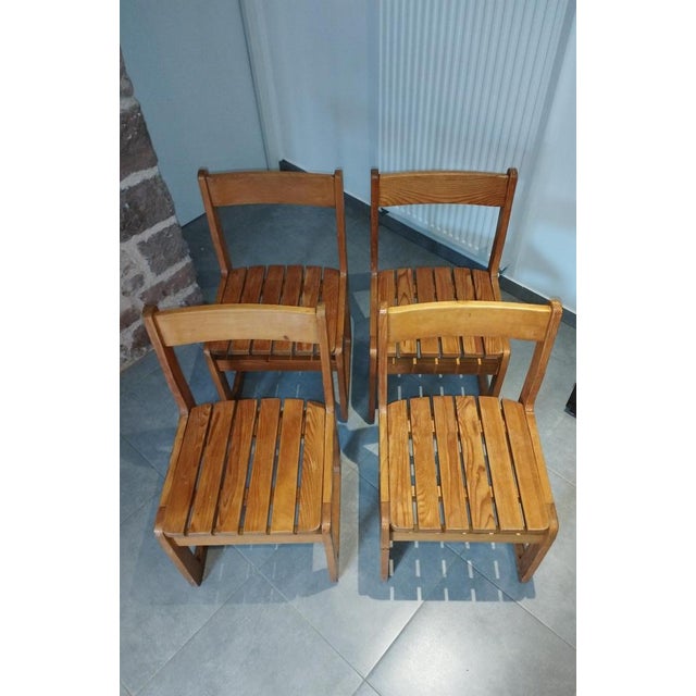 DLG Sled Chairs by Charlotte Perriand and André Sornay, 1960s, Set of 4 For Sale - Image 4 of 18